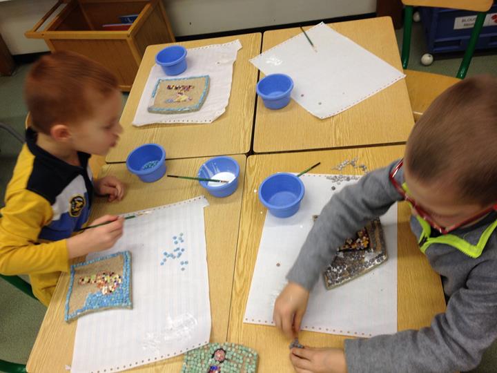 Mosaïques en Grande Section de Maternelle