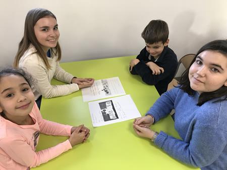 Rencontre entre les CE1 de Notre Dame et les 2nde section européenne